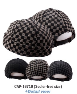 cap-16710 바둑무늬 와치캡 레옹캡 모자
