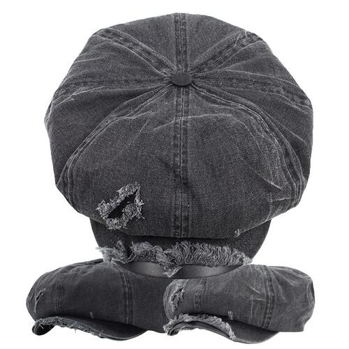 CAP-22935_빈티지 데미지 뉴스보이캡 모자 팔각모 헌팅캡 남자여자 베레모 빵모자